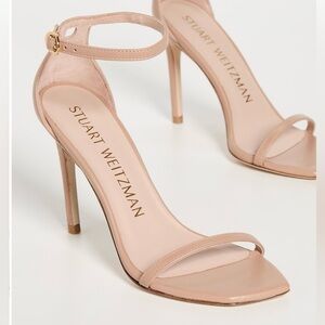 STUART WEITZMAN Nudistcurve 75 mm 3” Adobe stiletto heel Sandal (Women) size 10